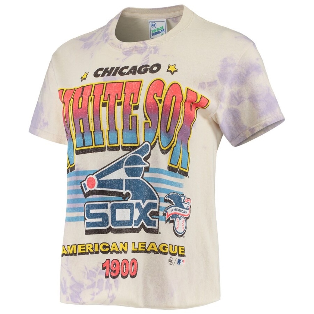 Chicago white Sox Kenzie cooperstown collection tubular tie dye crop top